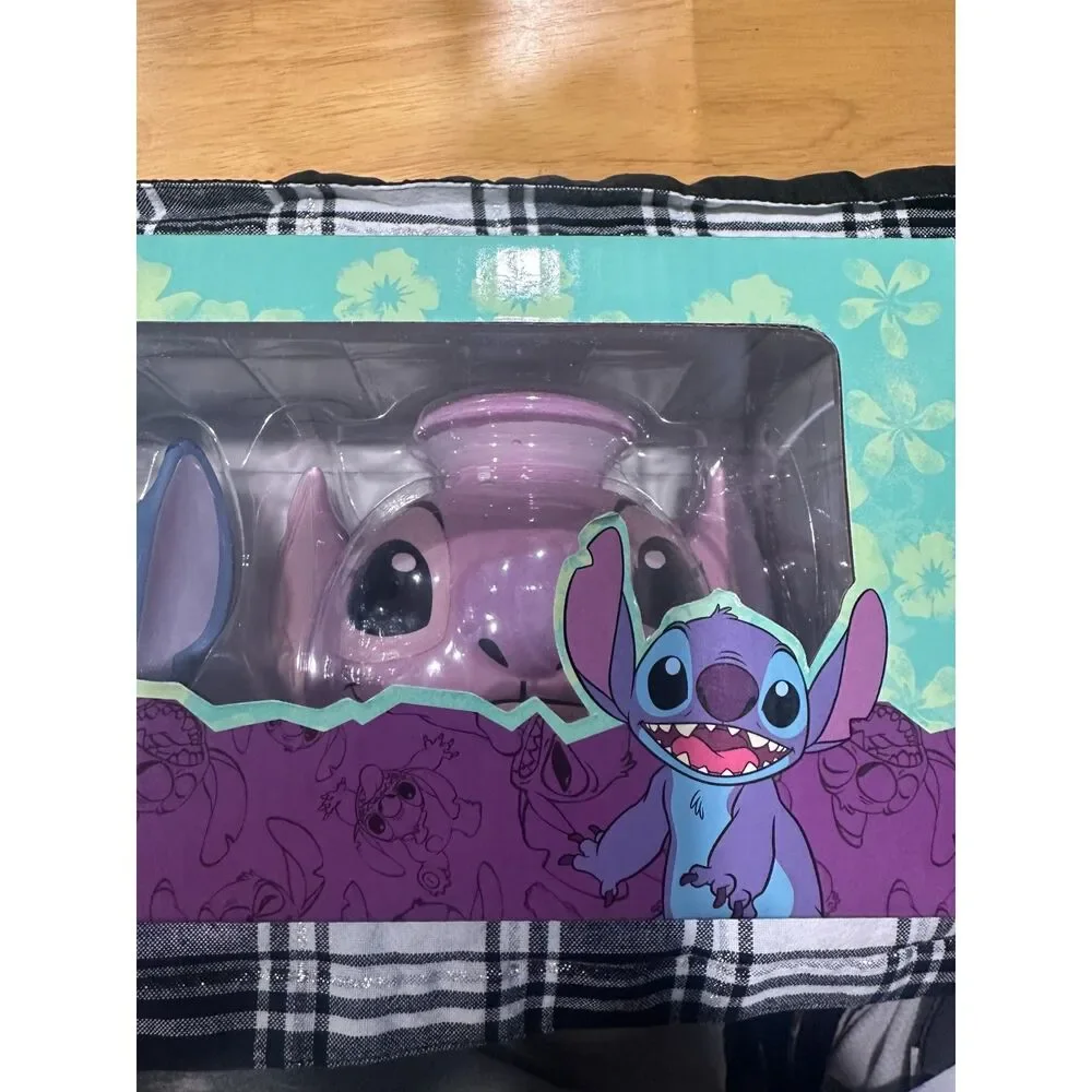 Disney Stitch and Angel 2 pack Storage Jars New Unopened